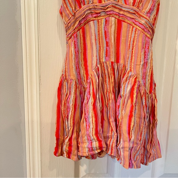 Skylar + Madison In The Sunshine Coral Multi Romper - Picture 2 of 6